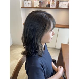 ブリーチなし☆オリーブカラー