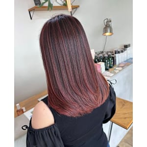 ピンクグラデーションブリーチダブルカラーハイライト