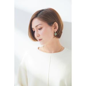 白髪ぼかし/耳掛けボブ/上野/上野駅