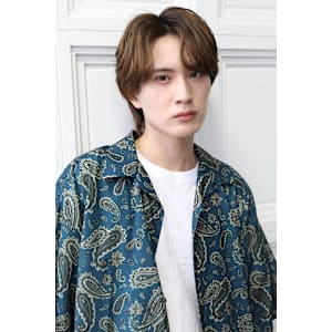 アップバング　センターパート　BTS風