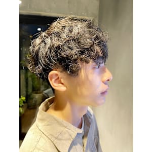 メンズマッシュパーマ/ソフトプードルパーマ/ショートマッシュ