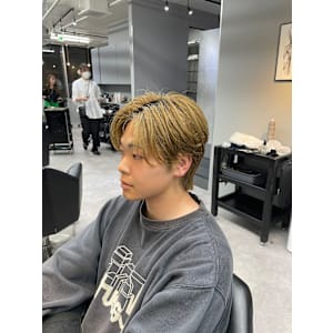 【un le pont梅田】刈り上げないメンズセンターパート