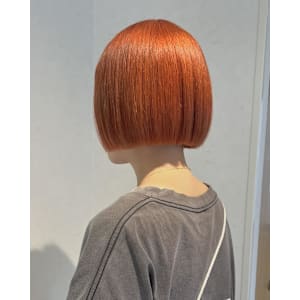 1ブリーチで作るビビットオレンジカラー♪