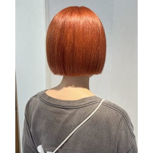 1ブリーチで作るビビットオレンジカラー♪