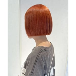 1ブリーチで作るビビットオレンジカラー♪