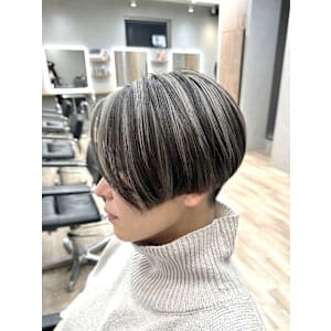 ハイライト/ホワイト/シルバー/白髪ぼかしハイライト