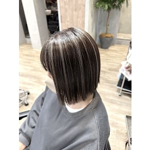 白髪ぼかし/ハイライトカラー/カラー/透明感/ハイライト