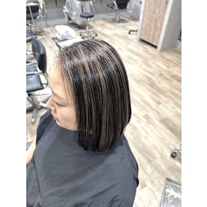 白髪ぼかし/ハイライトカラー/カラー/透明感/ハイライト