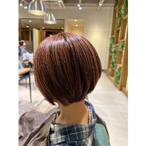 tip・top保谷店×ショートボブ×ハイライトカラー