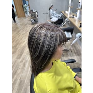 白髪ぼかし/ハイライトカラー/カラー/透明感/ハイライト