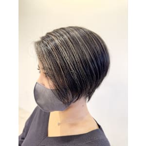 白髪ぼかし/ハイライトカラー/カラー/透明感/ハイライト