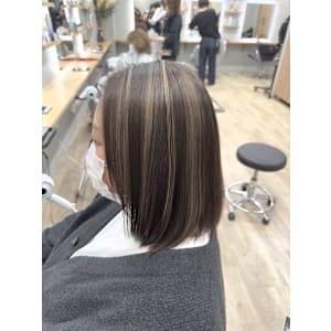 白髪ぼかし/ハイライトカラー/カラー/透明感/ハイライト