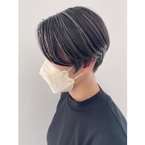 ハイライトハンサムショート