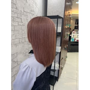 大人可愛いケアブリーチオレンジベージュ