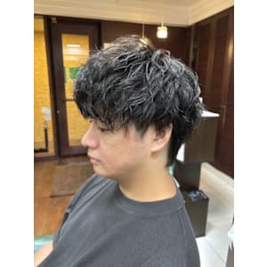 メンズ×パーマ【ツイストスパイラル】