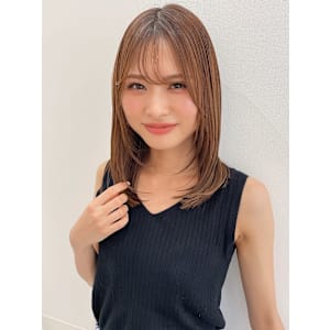 シースルーバングミディアムレイヤー