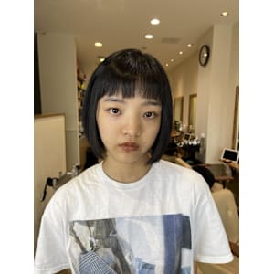 姫カットカールセミディシアーカラー