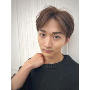 韓国マッシュパーマカルマパーマライトブラウン似合わせカット