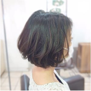 フェミニン×ボブスタイル