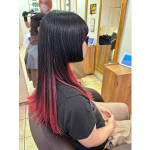 姫カット＋インナーカラー