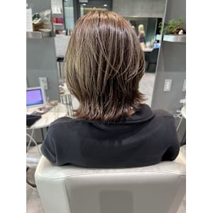 姫カットカールセミディシアーカラー