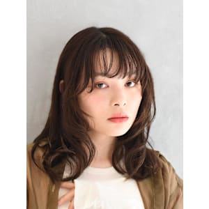 ワンカールレイヤー×セミロング		 		