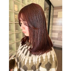 ピンクブラウンカラー