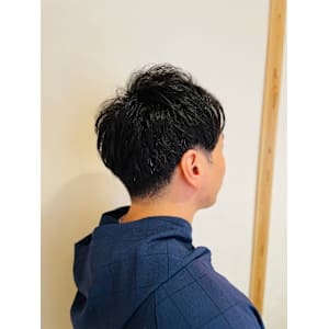 銀座八×ナチュラル×ツーブロ