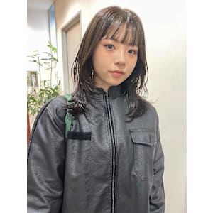 ブリーチなしうる艶オリーブベージュ福岡天神美容室