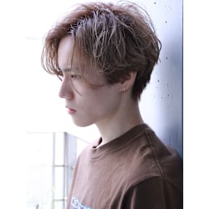 カルマパーマ/ベリーショート/センターパート
