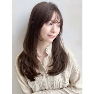 ツヤ髪透明感外ハネミディレイヤー似合わせカット