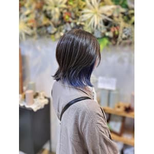 くびれひし形×インナーカラー