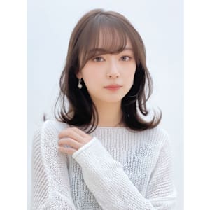 くびレイヤーエモージュケアカラー似合わせカットシアブラウン