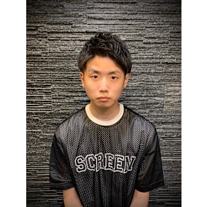 2ブロックショートスタイル　床屋　理容室　五反田