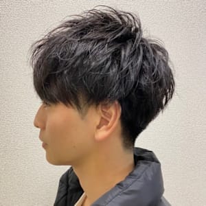 2ブロックパーマ　五反田　理容室　床屋