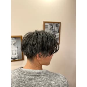 2ブロックパーマ　五反田　理容室　床屋