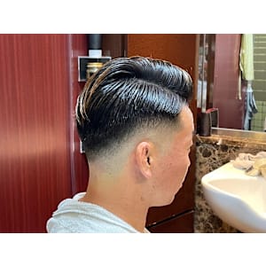 2ブロックショートスタイル　理容室　床屋　五反田