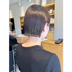 外はねミニボブ×ショコラブラウン