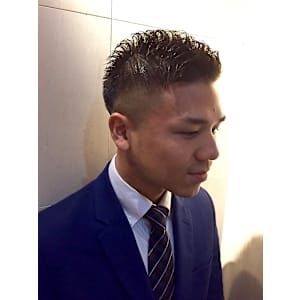 フェードパーマスタイル【五反田】＜理容室＞/メンズ/ショート