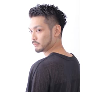 ベリーショート/アッシュブラック/カルマパーマ