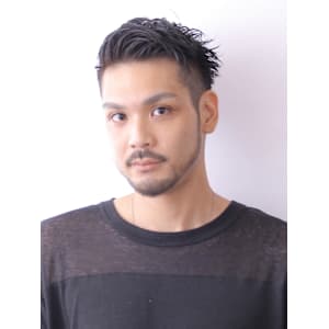 ベリーショート/アッシュブラック/カルマパーマ