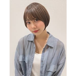 小顔ショートボブヘア
