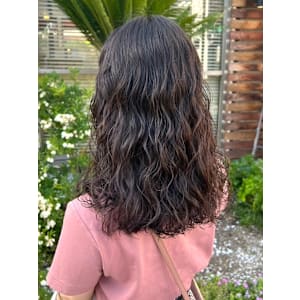 ウェーブパーマ　ロングパーマ　セミロング　ダメージレス