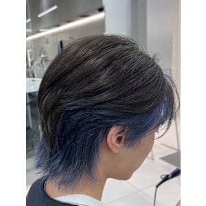 インナーカラー×ネイビーブルーカラー - ar+ hair salon 新宿三丁目店【アールプラスヘアサロン シンジュクサンチョウメテン】掲載中