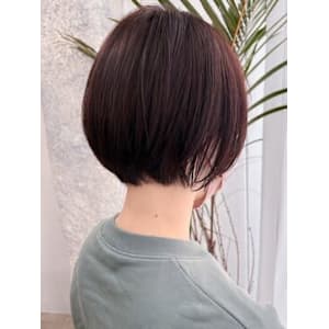 白髪ぼかし×ショート