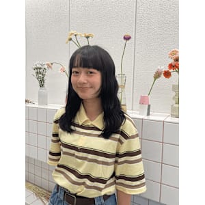 《花屋併設》暗髪カラー