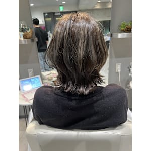 姫カットカールセミディシアーカラー