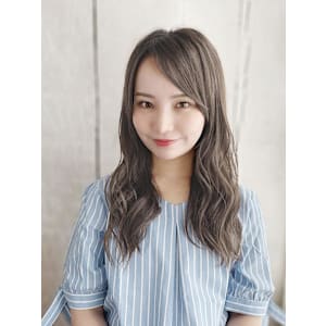 Aラインのセミウェットミックスカール