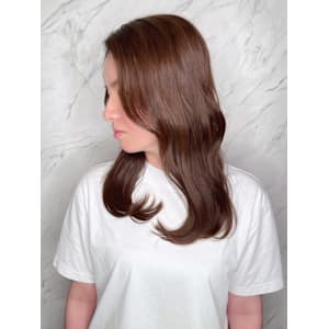 【MICHI 富田店　古作蓮】ブラウンカラー　髪質改善　艶感