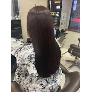 大人可愛いレイヤーカットピンクブラウン